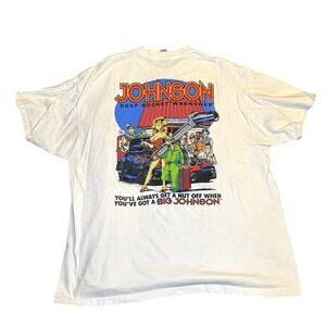Vintage 1994 Big Johnson Tools Shirt XXL “Get a Nut Off” 90s Promo Tee